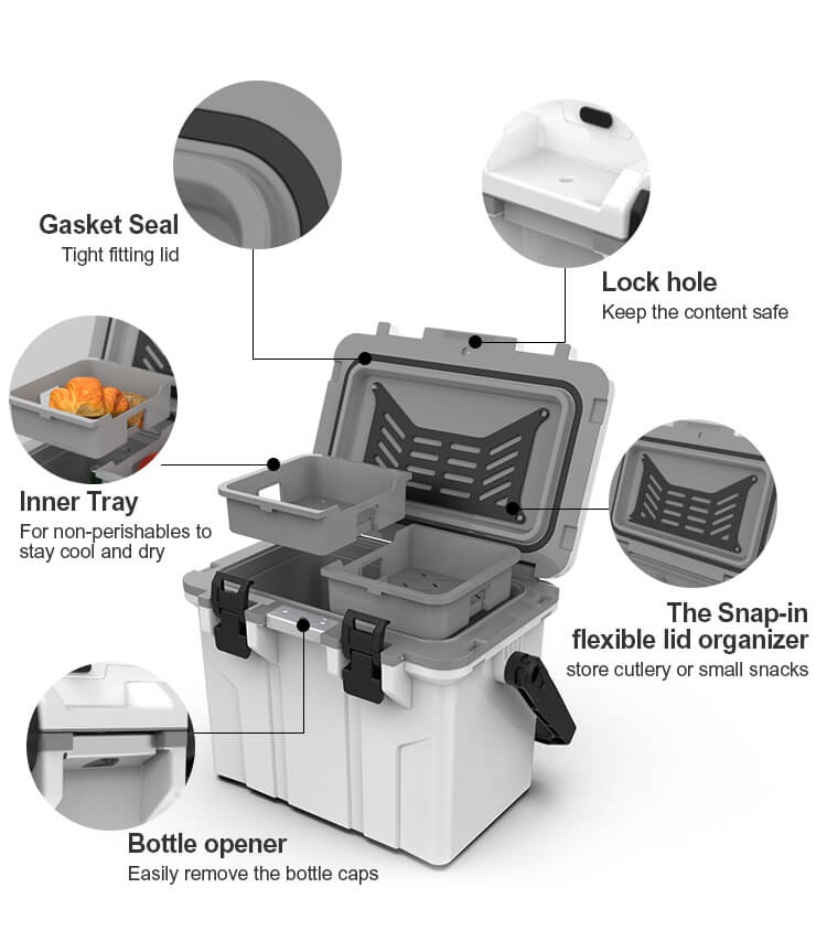 Tsunami Ice Chest Camping Cooler Box 16L