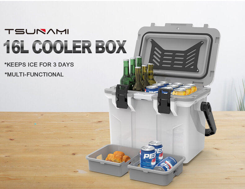 Tsunami Ice Chest Camping Cooler Box 16L