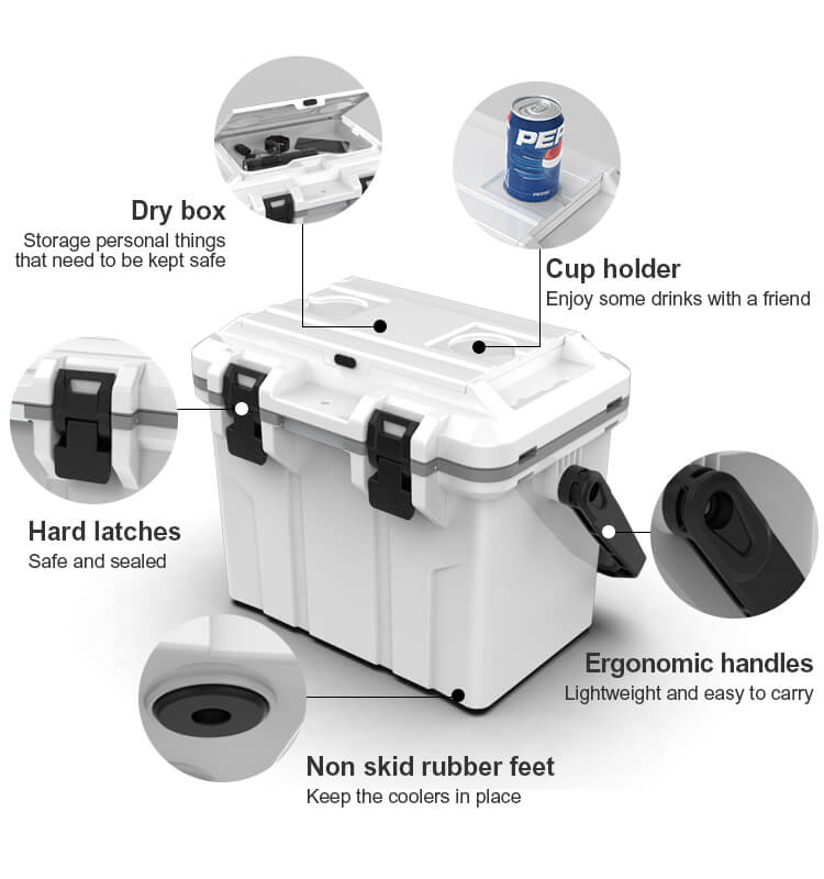 Tsunami Ice Chest Camping Cooler Box 16L